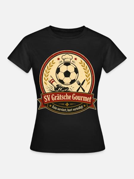 SV Grätsche Gourmet - Frauen T-Shirt - Schwarz