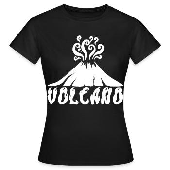 White Volcano - Women's T-Shirt - black - Front - AI Model Female 172 dark (172cm)