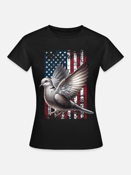 Diamond Dove US Diamanttaube - Frauen T-Shirt - Schwarz