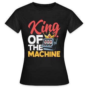 König Der Spielautomaten Casino Jackpot Zocken - Frauen T-Shirt - Schwarz - Vorne - AI Model Female 172 dark (172cm)