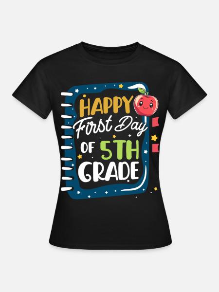 Fünfte Klasse 5. Klasse - Frauen T-Shirt - Schwarz