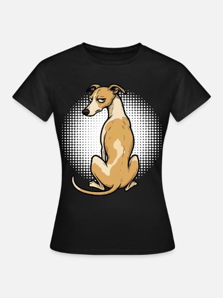 Whippet Windhund Whippets Windhundbesitzer - Frauen T-Shirt - Schwarz