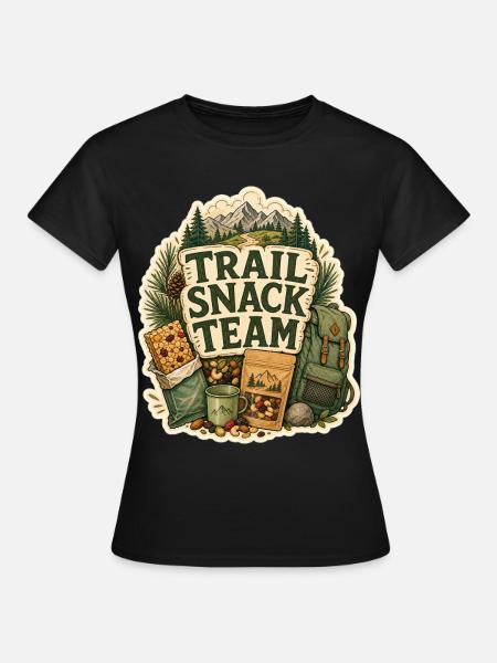 TRAIL SNACK TEAM Snacks - Frauen T-Shirt - Schwarz