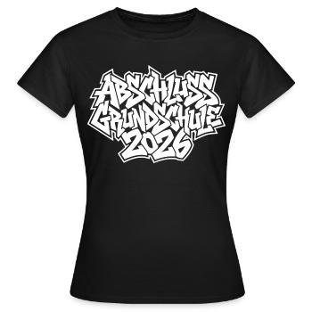 Elementary School Graduation 2026 Graffiti - Women's T-Shirt - black - Front - AI Model Female 172 dark (172cm)