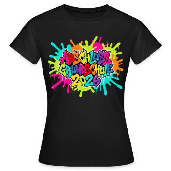 Grundschule Abschluss 2026 - Frauen T-Shirt - Schwarz - Vorne - AI Model Female 172 dark (172cm)