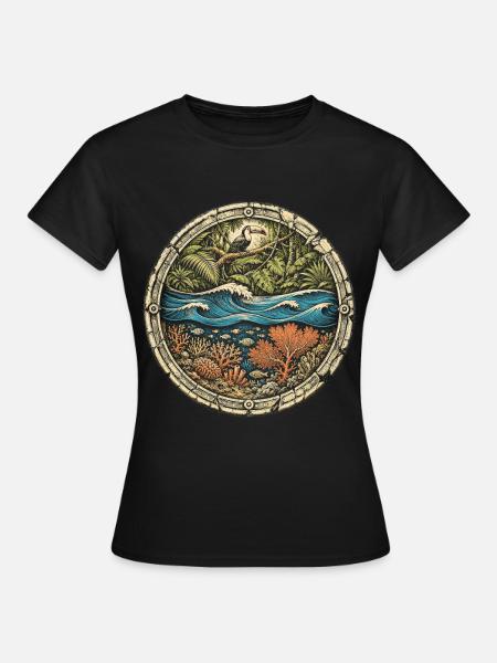 Belize Belizische Wurzel - Frauen T-Shirt - Schwarz