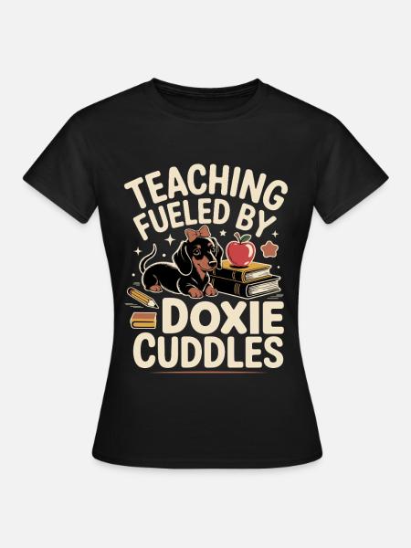 Dackel Lehrkraft - Frauen T-Shirt - Schwarz