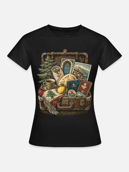 Libanon Libanese - Frauen T-Shirt - Schwarz