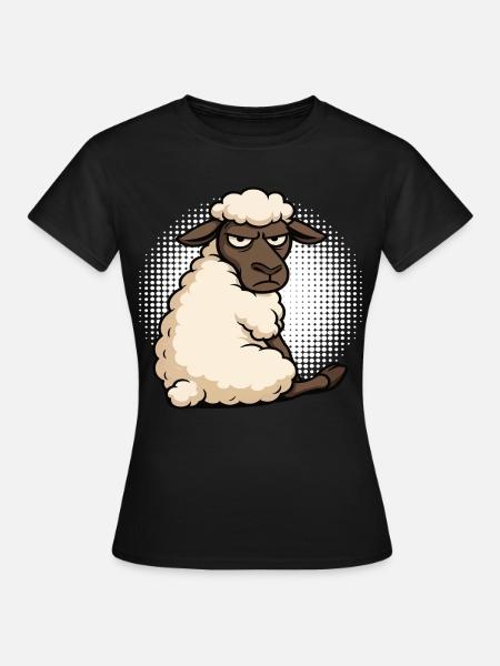Schaf Schafe Schäfer Schafhalter Schafbock - Frauen T-Shirt - Schwarz