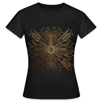 Code humoristique geek PC Cpu Platine Core - T-shirt Femme - noir - Devant - AI Model Female 172 dark (172cm)