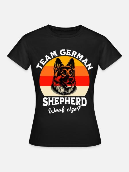Team Deutscher Schäferhund - Frauen T-Shirt - Schwarz