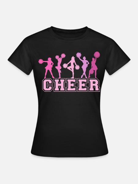 Cheer Squad Cheerleader Sport Mädchen - Frauen T-Shirt - Schwarz
