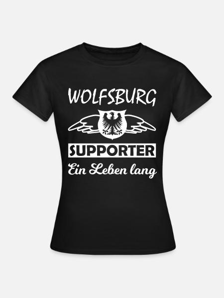 Wolfsburg Supporter Lebenslang - Frauen T-Shirt - Schwarz