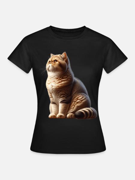 Exotische Kurzhaarkatze - Frauen T-Shirt - Schwarz
