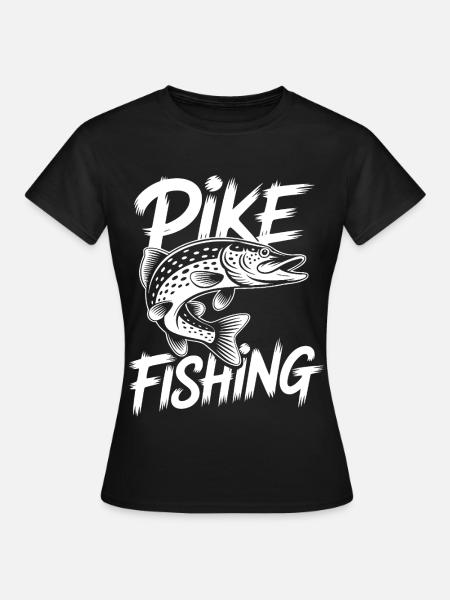 Springender Hecht - Frauen T-Shirt - Schwarz