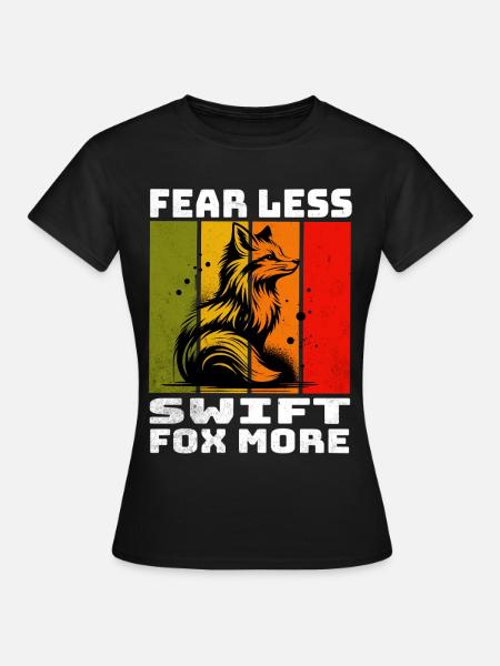 Swift Fox Swiftfuchs - Frauen T-Shirt - Schwarz