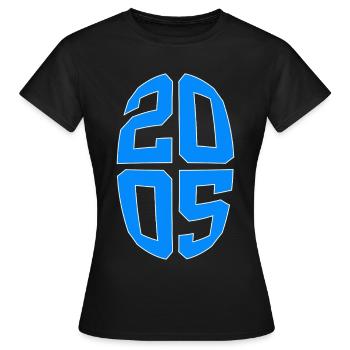 21 ANS 2005 21E ANNIVERSAIRE - T-shirt Femme - noir - Devant - AI Model Female 172 dark (172cm)