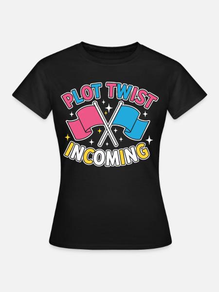 Geschlechter-Enthüllung Plot-Twist – Team Pink Team - Frauen T-Shirt - Schwarz