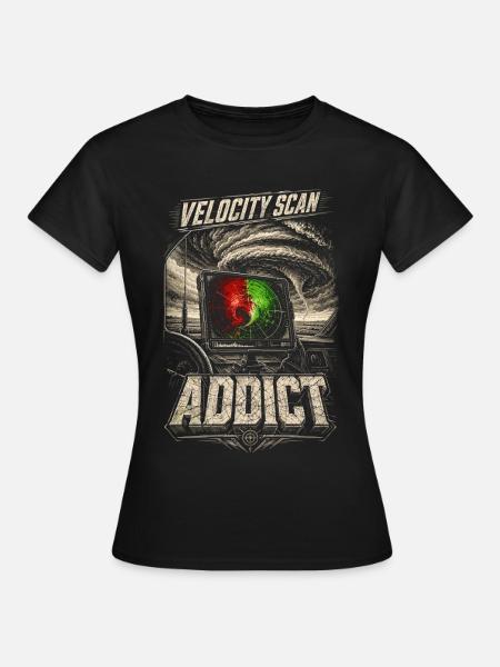 Sturmjäger Meteorologe Velocity Scan - Frauen T-Shirt - Schwarz