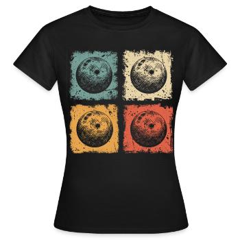 Quilling Skittles Graphique rétro pour le club Skittles - T-shirt Femme - noir - Devant - AI Model Female 172 dark (172cm)