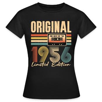 70. Geburtstag, 70 Jahre - Frauen T-Shirt - Schwarz - Vorne - AI Model Female 172 dark (172cm)