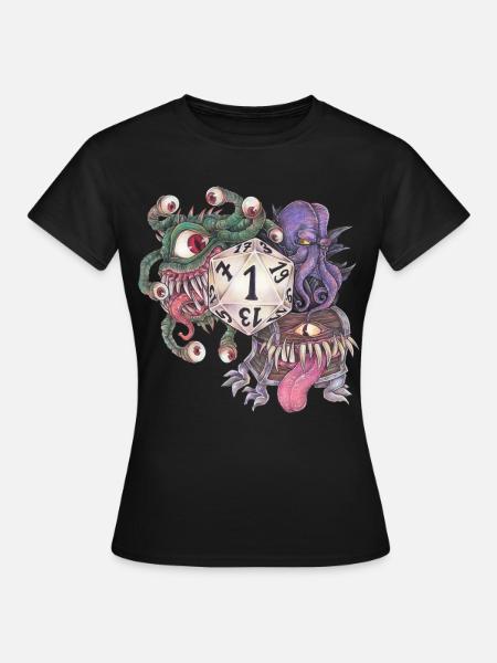 Rollenspiel Tabletop D20 Würfel Geschenk Fail - Frauen T-Shirt - Schwarz