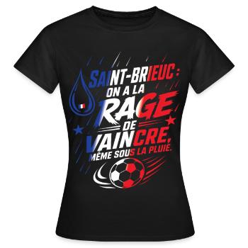 Saint-Brieuc Rage Pluie - Frauen T-Shirt - Schwarz - Vorne - AI Model Female 172 dark (172cm)
