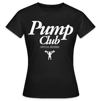 Club de pompe - T-shirt Femme - noir - Devant - AI Model Female 172 dark (172cm)