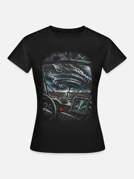 Sturmjäger Meteorologe - Frauen T-Shirt - Schwarz