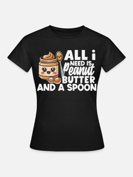 Erdnussbutter & Marmelade Partnerlook Design - Frauen T-Shirt - Schwarz