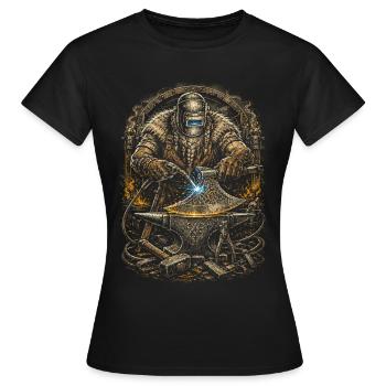 Soudeur Spécialiste Viking - T-shirt Femme - noir - Devant - AI Model Female 172 dark (172cm)