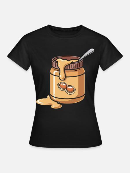Erdnussbutter & Marmelade Partnerlook Design - Frauen T-Shirt - Schwarz