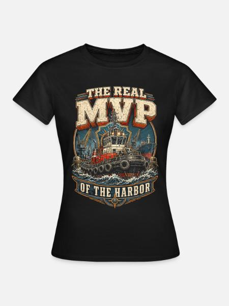 Schleppschiffe Schlepper - Frauen T-Shirt - Schwarz