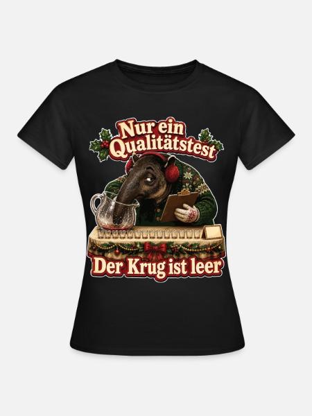 Der Krug ist leer - Frauen T-Shirt - Schwarz