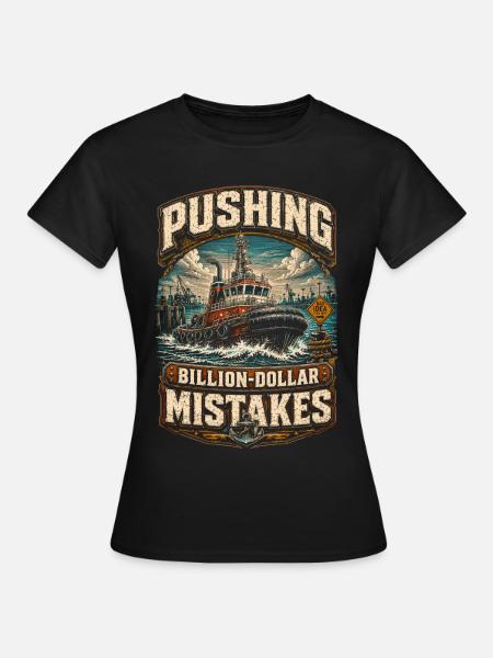 Schleppschiffe Schlepper - Frauen T-Shirt - Schwarz