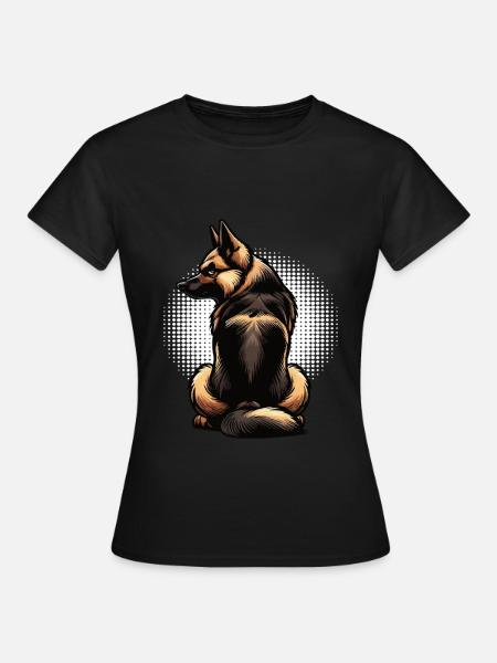 Deutscher Schäferhund Schäferhunde Schäferhunde - Frauen T-Shirt - Schwarz