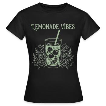 Limonade Spruch Sommer - Frauen T-Shirt - Schwarz - Vorne - AI Model Female 172 dark (172cm)