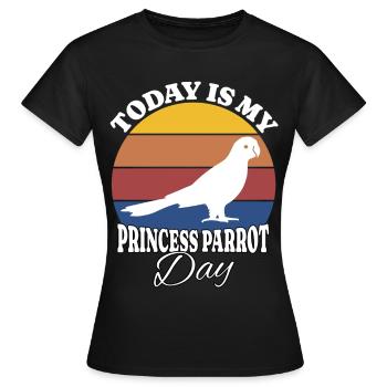 Alexandra parakeet Princess Parrot - Women's T-Shirt - black - Front - AI Model Female 172 dark (172cm)
