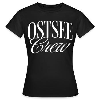 Ostsee Crew - Frauen T-Shirt - Schwarz - Vorne - AI Model Female 172 dark (172cm)
