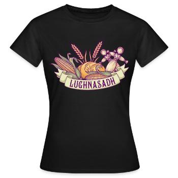 Lughnasa Lammas erstes Fest Lughnasadh - Frauen T-Shirt - Schwarz - Vorne - AI Model Female 172 dark (172cm)