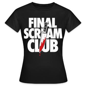 Final Scream Club Horror Design - Frauen T-Shirt - Schwarz - Vorne - AI Model Female 172 dark (172cm)