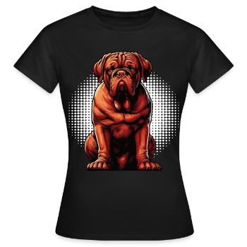 Mastiff de Bordeaux Propriétaire du Mastiff de Bordeaux - T-shirt Femme - noir - Devant - AI Model Female 172 dark (172cm)