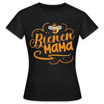 Bienen Mama - Frauen T-Shirt - Schwarz - Vorne - AI Model Female 172 dark (172cm)