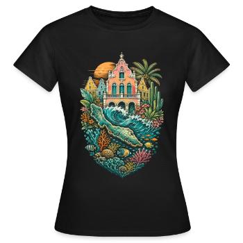 Curacao - Women's T-Shirt - black - Front - AI Model Female 172 dark (172cm)