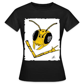 Wasp Streetwear Graphic - Women's T-Shirt - black - Front - AI Model Female 172 dark (172cm)