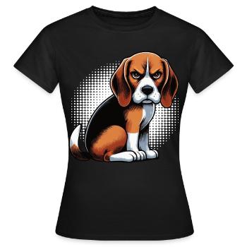 Beagle Propriétaire de Beagle Propriétaire de Beagle chien beagle - T-shirt Femme - noir - Devant - AI Model Female 172 dark (172cm)