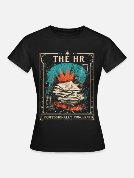 Retro Personalwesen-Zitat: Büro-Kunstdesign - Frauen T-Shirt - Schwarz