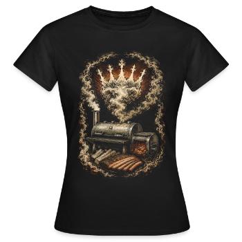 Concours de BBQ - T-shirt Femme - noir - Devant - AI Model Female 172 dark (172cm)
