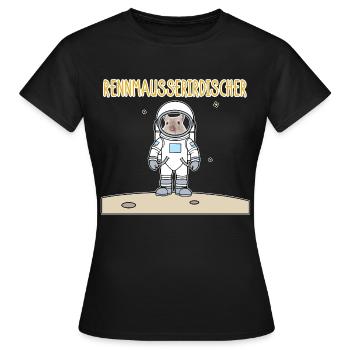 Renn-Maus lustiger Witz Haustier-Humor Geschenk - Frauen T-Shirt - Schwarz - Vorne - AI Model Female 172 dark (172cm)