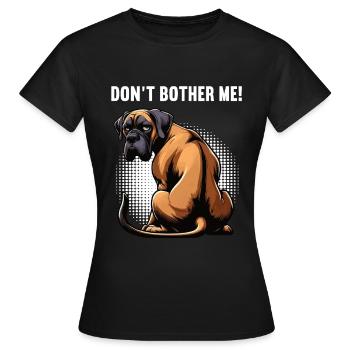 Ne me dérange pas Grand Dogue Grand Dogue Grand Dogue - T-shirt Femme - noir - Devant - AI Model Female 172 dark (172cm)